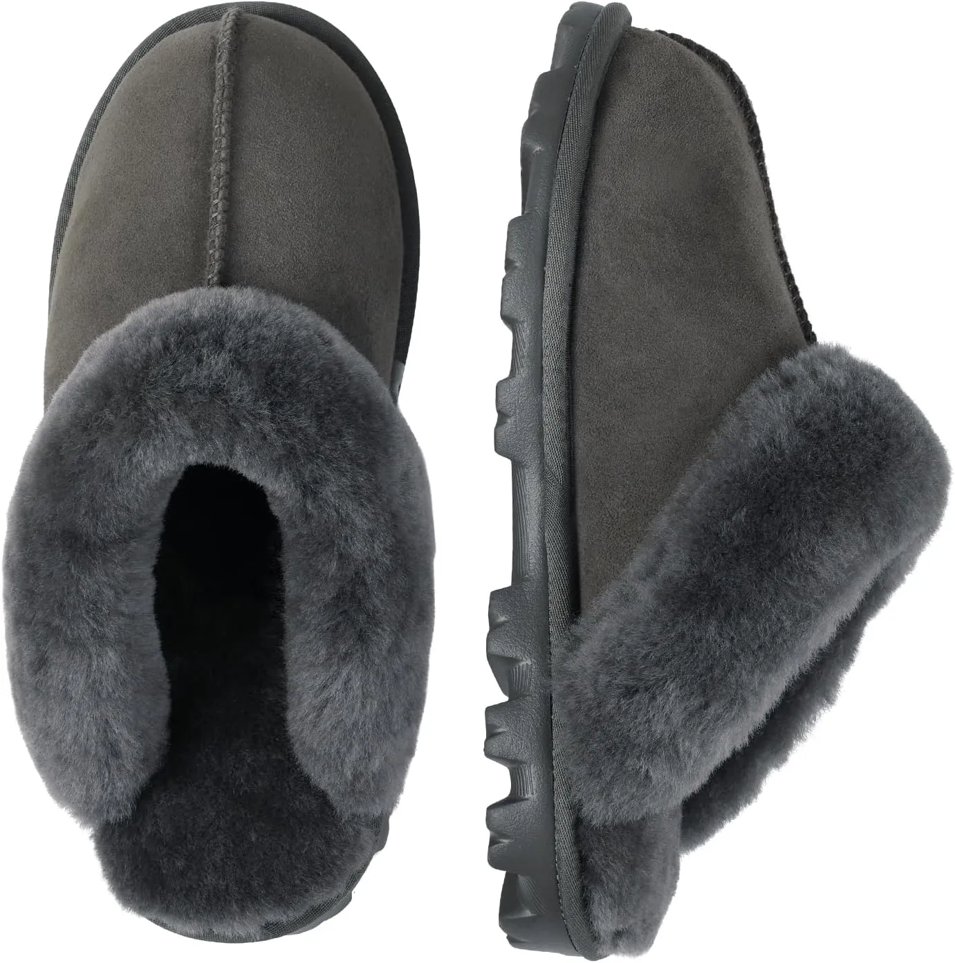 MH MYLUNE HOME Australian Sheepskin Slippers for Women - Luxuriously Soft and Sturdy, Ideal for Indoor and Outdoor Use - Shearling and Sheepskin Mule Slippers for Women