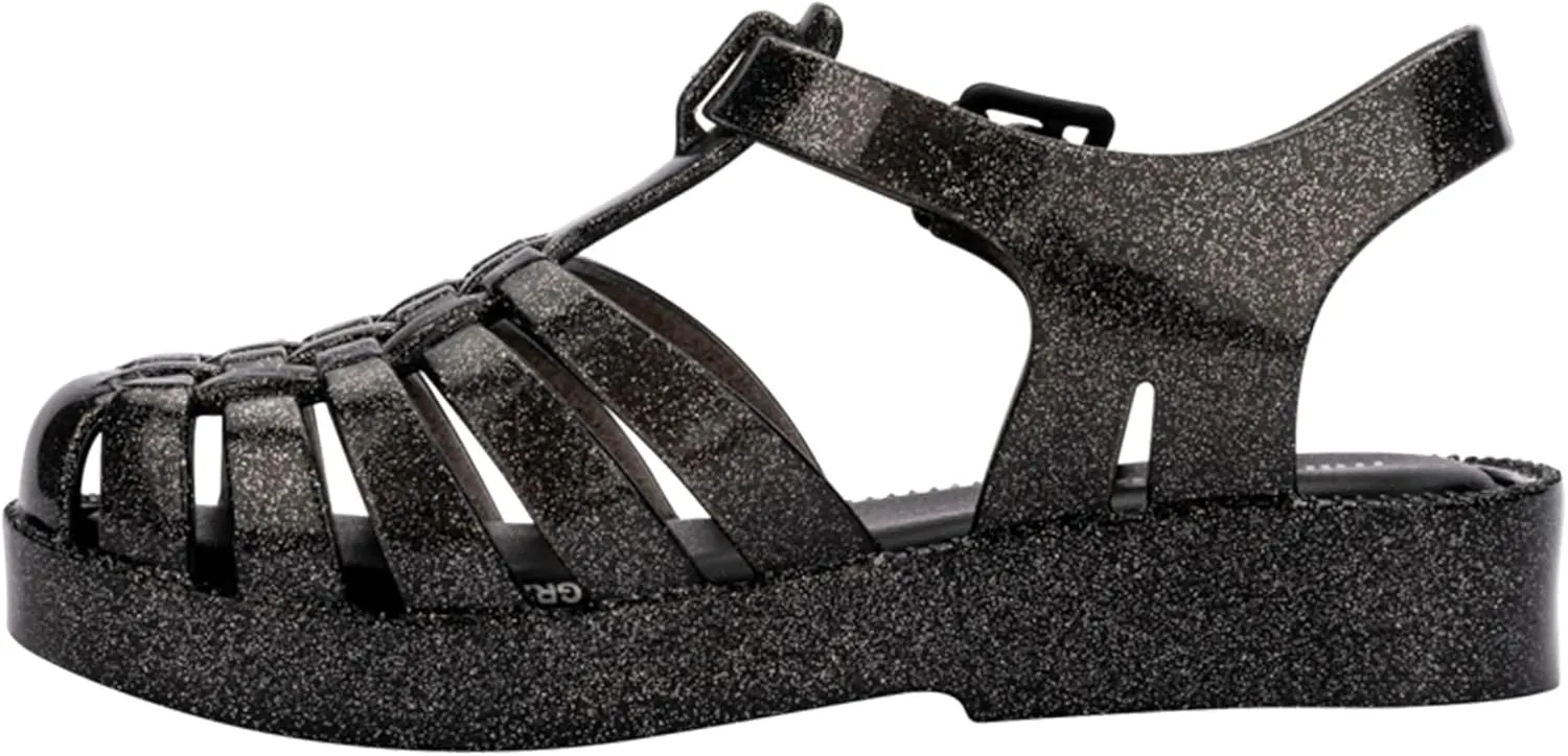 mini melissa Girl's Possession Shiny Bb (Toddler) Fisherman Sandal