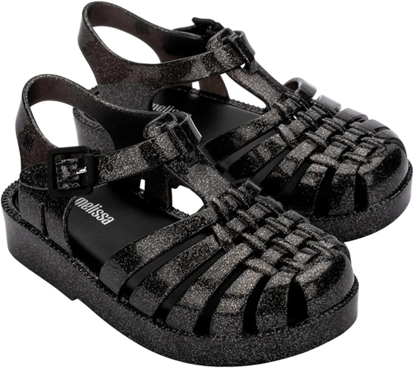 mini melissa Girl's Possession Shiny Bb (Toddler) Fisherman Sandal