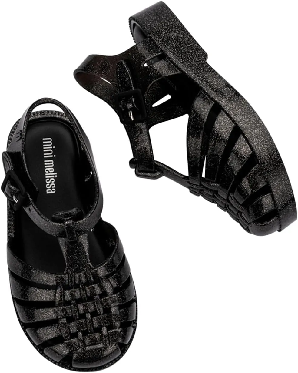 mini melissa Girl's Possession Shiny Bb (Toddler) Fisherman Sandal