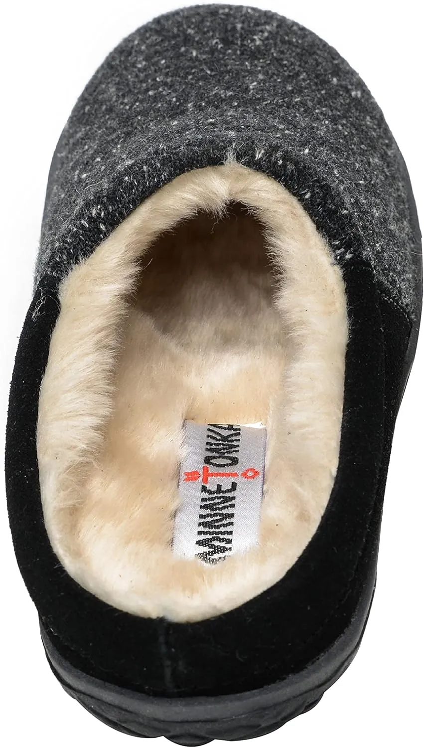 Minnetonka Tahoe – Indoor/Outdoor Slippers for Women with Hard Sole Design and Slip On Clog Silhouette