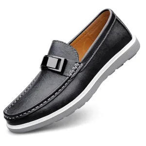 Mocassim Masculino de Couro Casual Loafer Verão