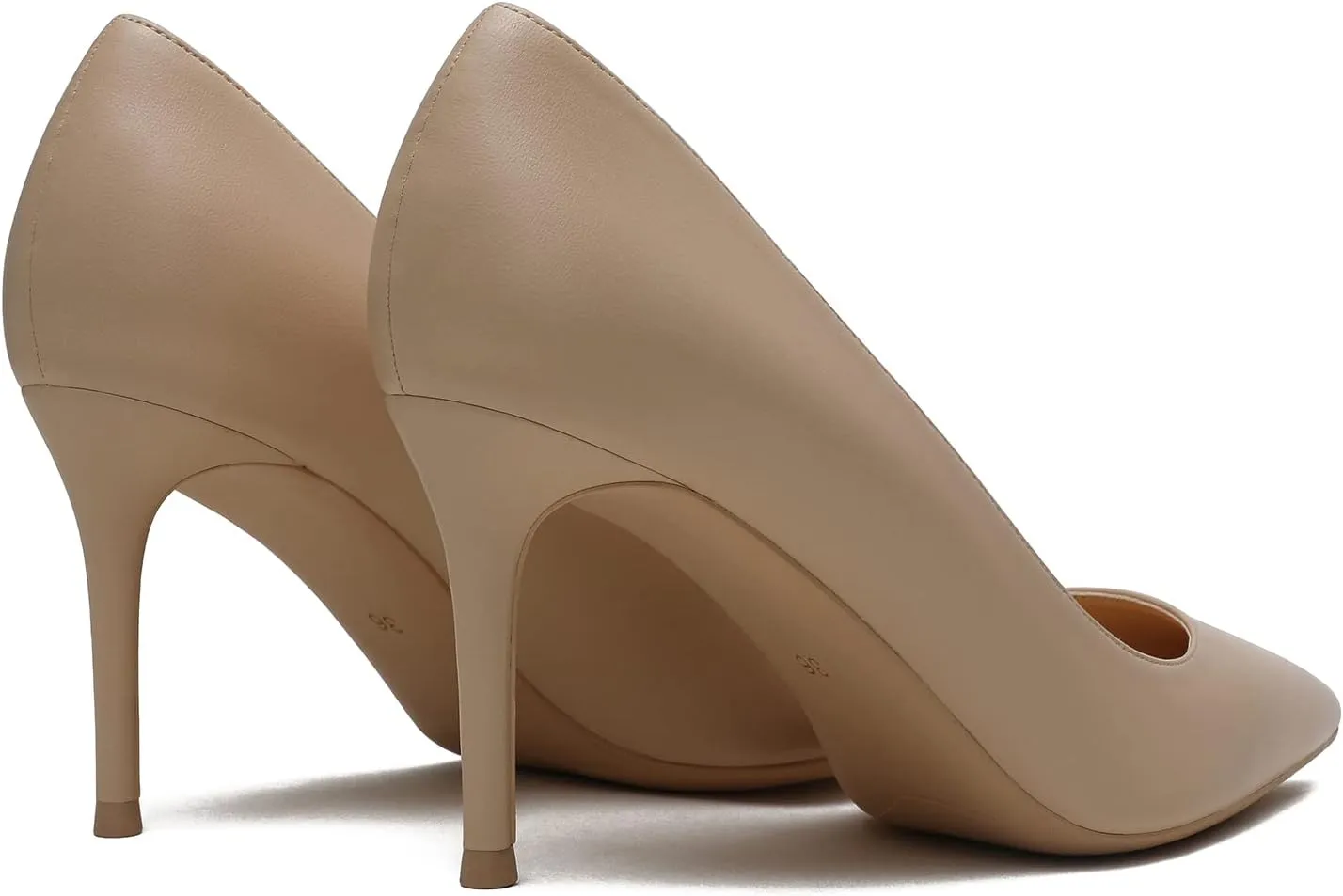 MOOMMO Women Classic High Heels Pumps Shoes Pointed Toe Slip On Satin Heels Stiletto Dress Shoes Pointed Closed Toe 3" Kitten Heel Sandals Office Ladies Bridal Wedding Party Formal Basic 4-13 M US
