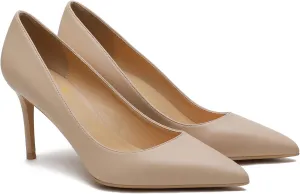 MOOMMO Women Classic High Heels Pumps Shoes Pointed Toe Slip On Satin Heels Stiletto Dress Shoes Pointed Closed Toe 3" Kitten Heel Sandals Office Ladies Bridal Wedding Party Formal Basic 4-13 M US
