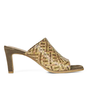 Mule in braided leather