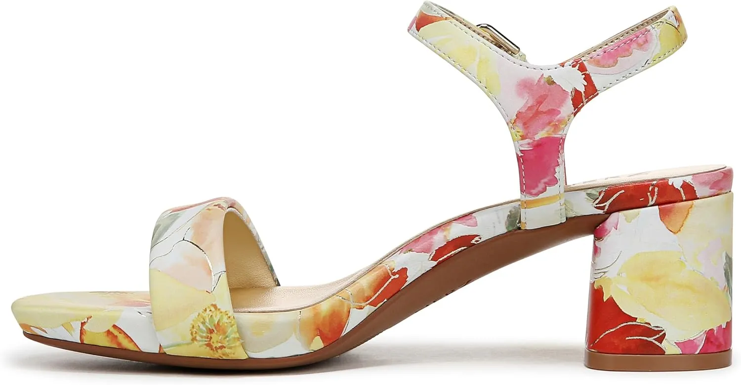 Naturalizer womens Izzy Block Heel Ankle Strap Sandal