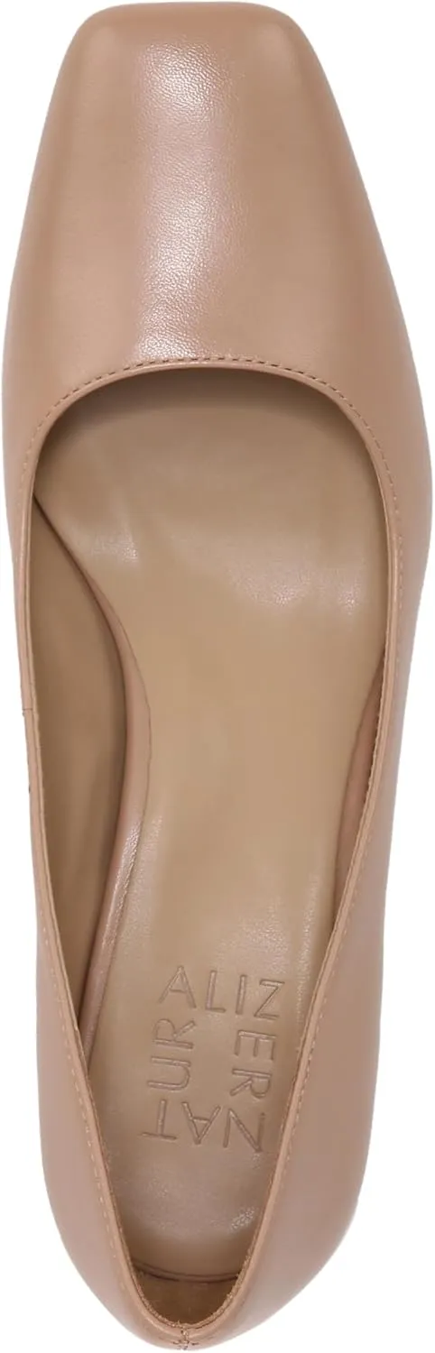 Naturalizer Women's Karina Low Block Heel Square Toe Pump