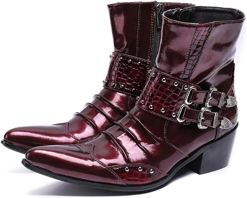 NEW Ankle Boots For Men Show Business Holiday For Office The First Layer Of Cowhide Pure Genuine Leather