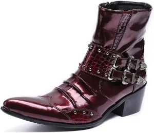 NEW Ankle Boots For Men Show Business Holiday For Office The First Layer Of Cowhide Pure Genuine Leather