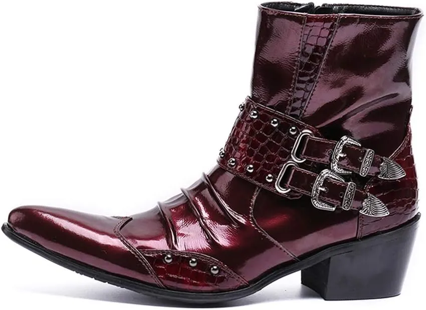 NEW Ankle Boots For Men Show Business Holiday For Office The First Layer Of Cowhide Pure Genuine Leather