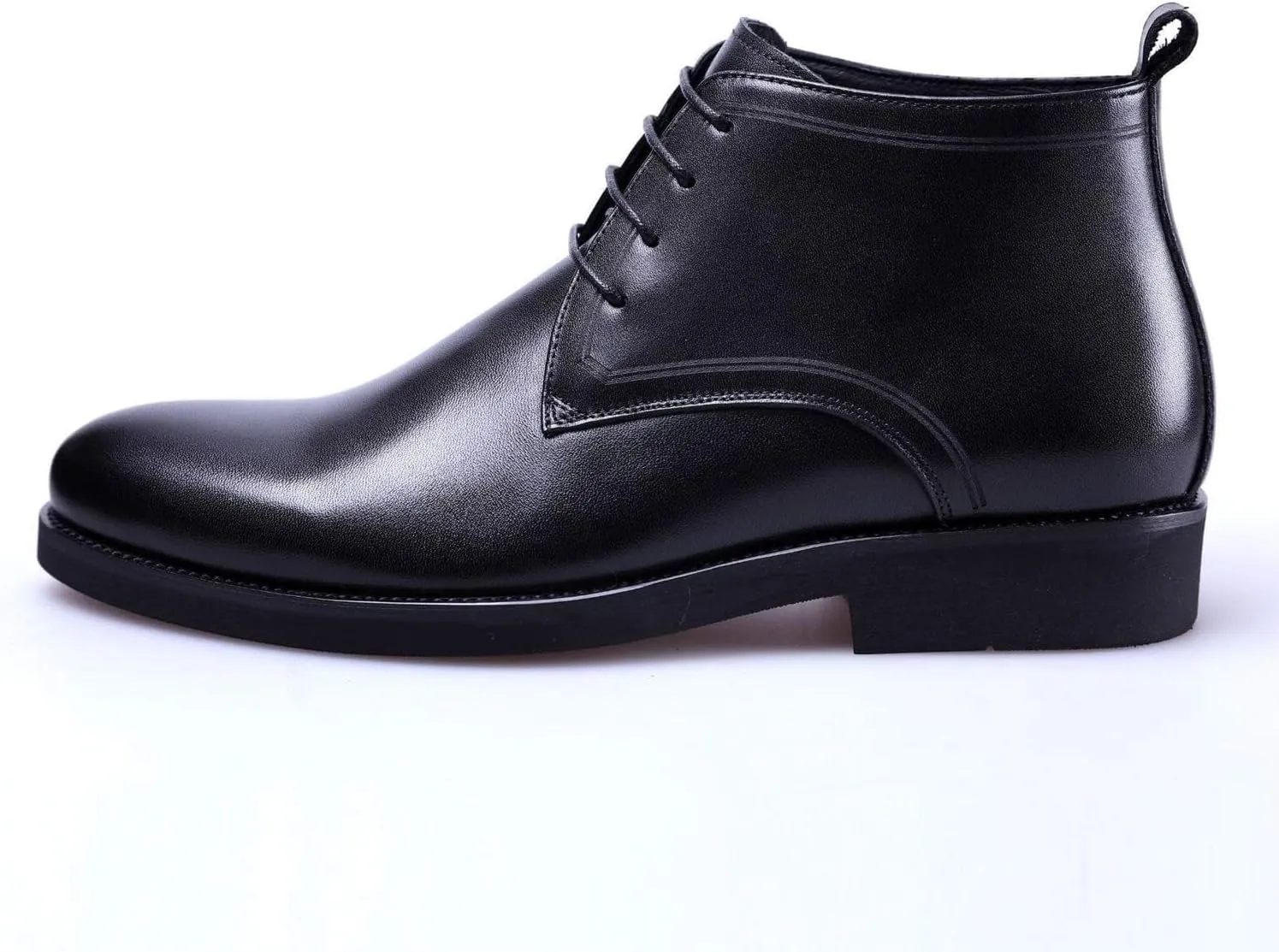 NEW For Men Ankle Boots Black Pull Tap Flat Lace Up Chukka Boots Office Show Holiday For Business The First Layer Of Cowhide
