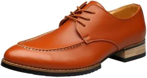 New Retro Men Dress Shoes Brogue Style Party Leather Formal Shoes Male Height Increase Oxfords Stylish Lace-up Loafers Casual Business Shoes