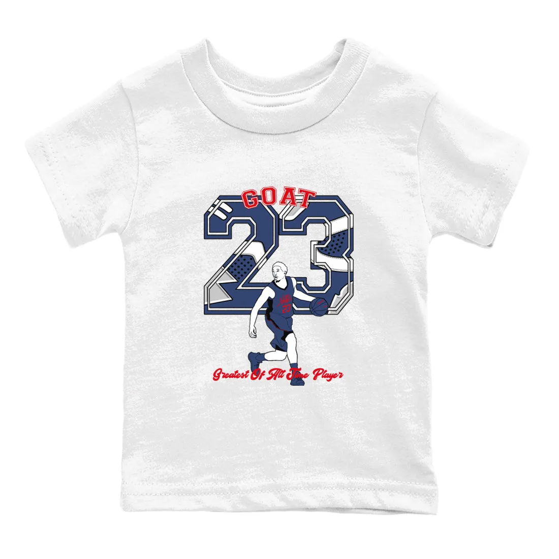 New-year sale White And Tees Reliable shipping Air - 6 Kids Jordan Goat Midnight Navy SNRT Sneaker Player