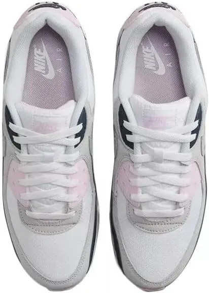 Nike Air Max 90 Men's Shoes (DM0029-106, White/Pink Foam/Armory Navy/Wolf Grey)