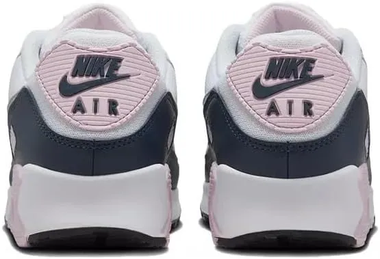 Nike Air Max 90 Men's Shoes (DM0029-106, White/Pink Foam/Armory Navy/Wolf Grey)