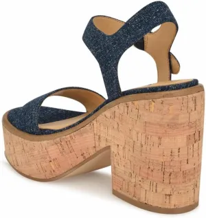 Nine West Women's Amye Ankle Strap Wedge Sandal