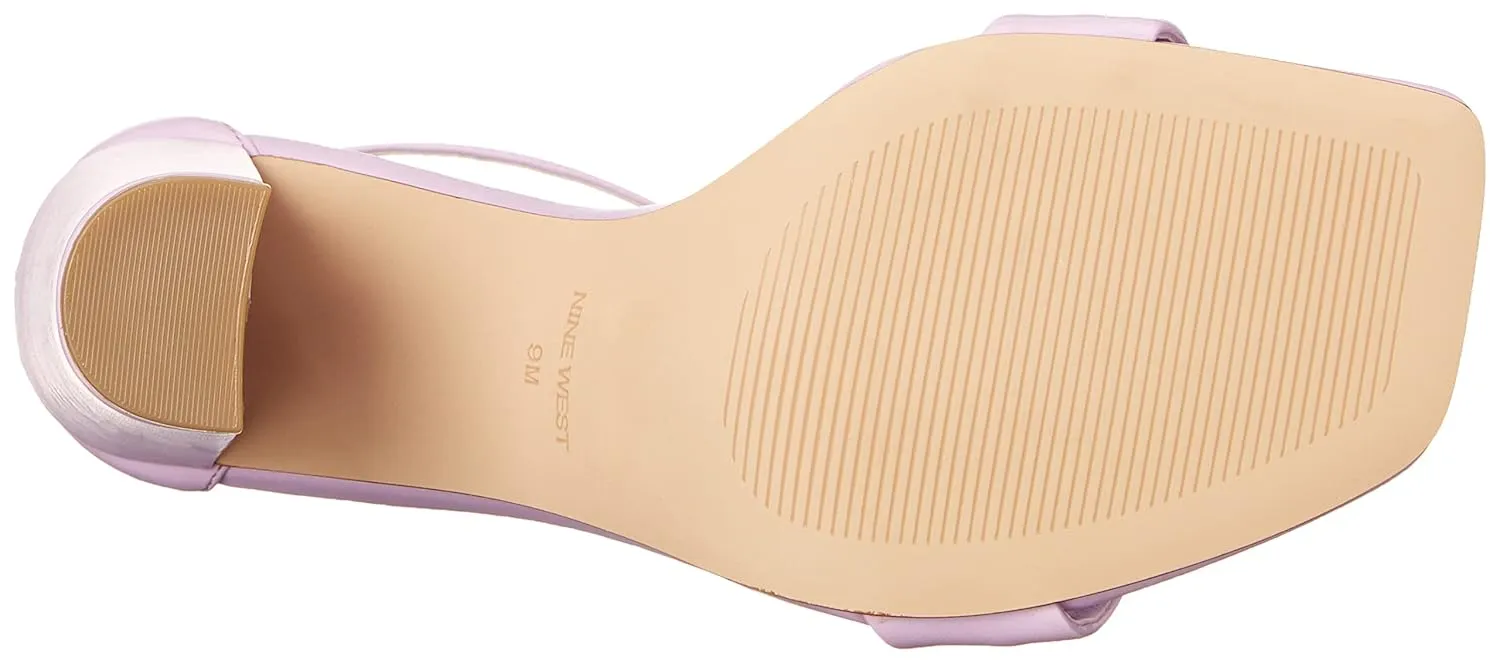 Nine West Women's Mindful3 Heeled Sandal, Pale Lilac, 10