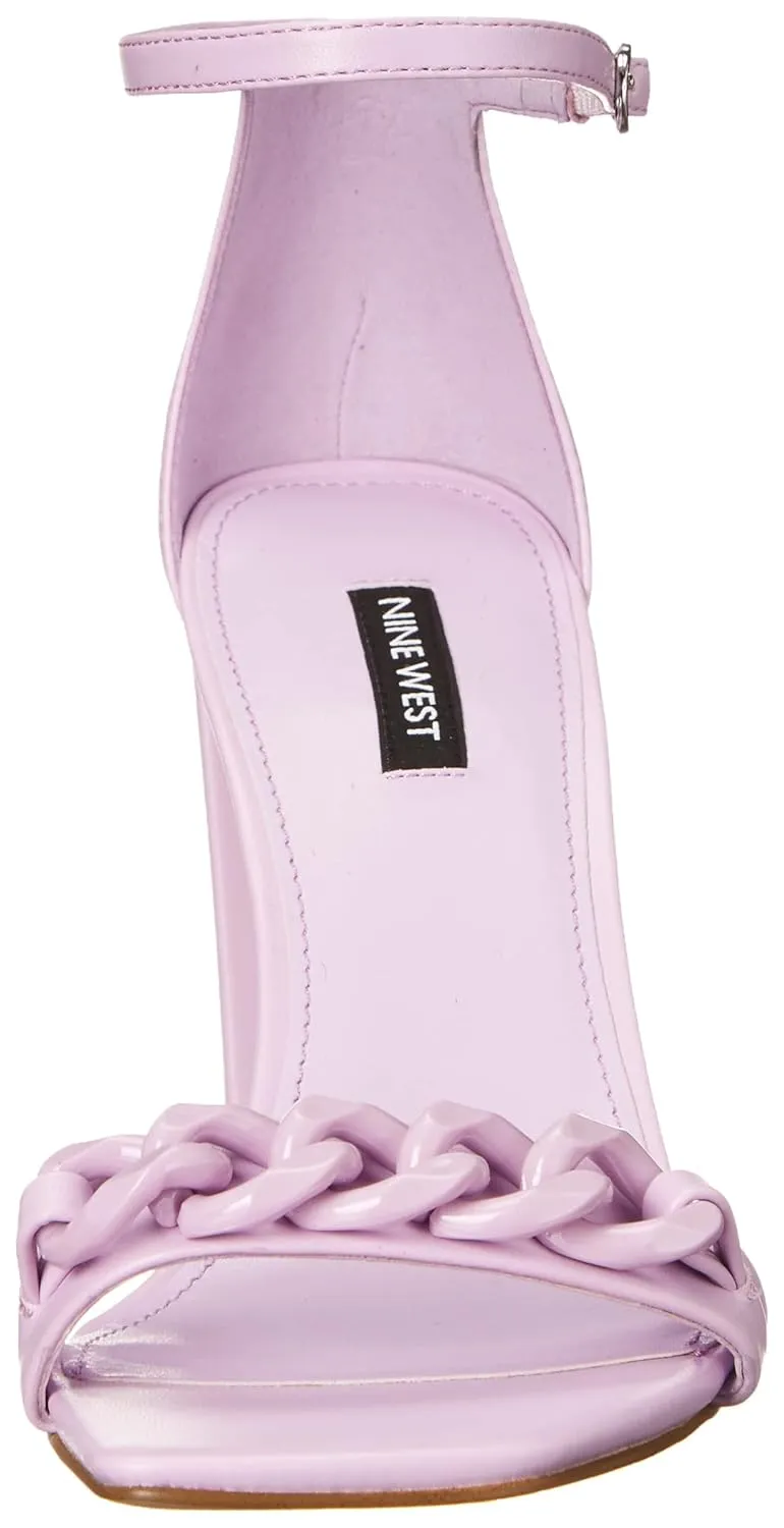 Nine West Women's Mindful3 Heeled Sandal, Pale Lilac, 10