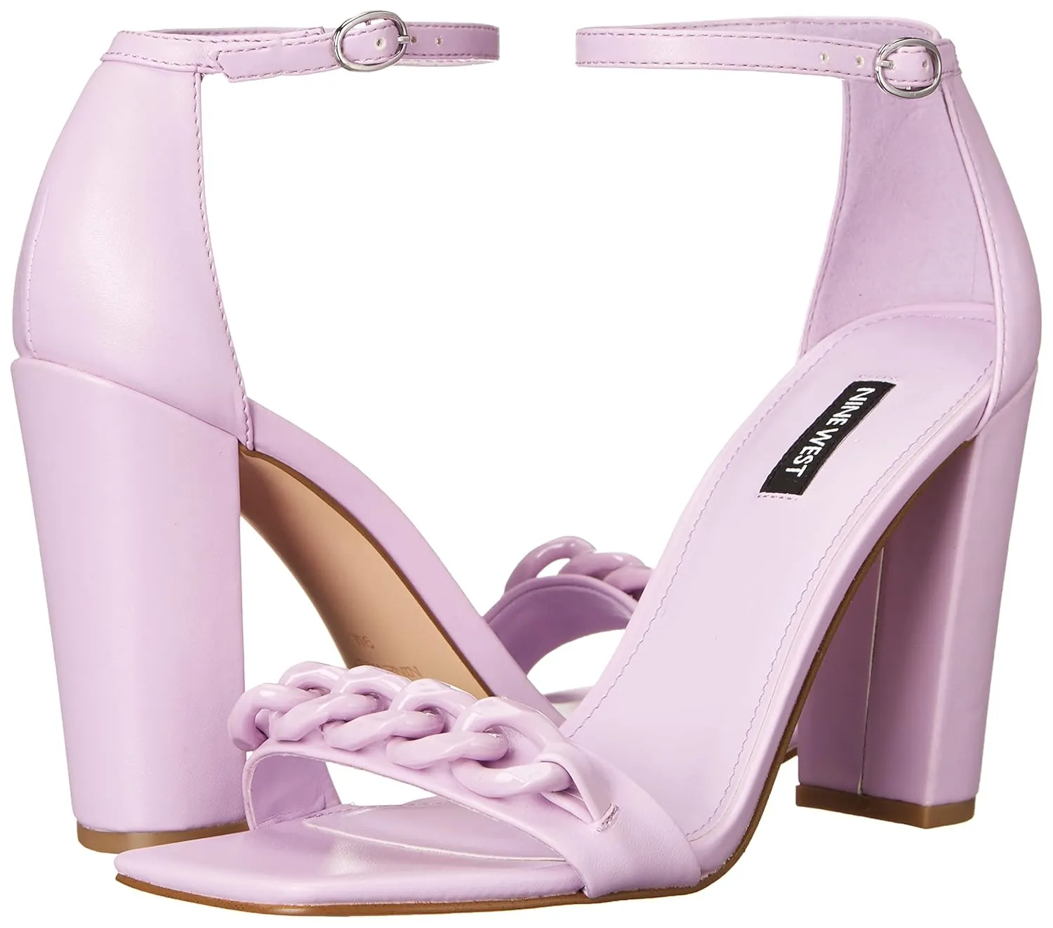 Nine West Women's Mindful3 Heeled Sandal, Pale Lilac, 10