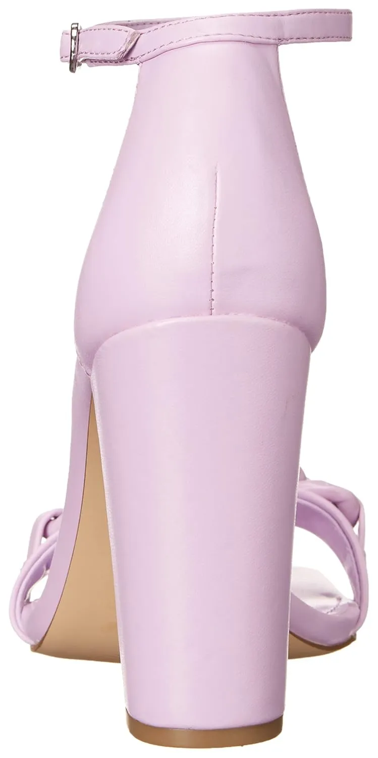 Nine West Women's Mindful3 Heeled Sandal, Pale Lilac, 10