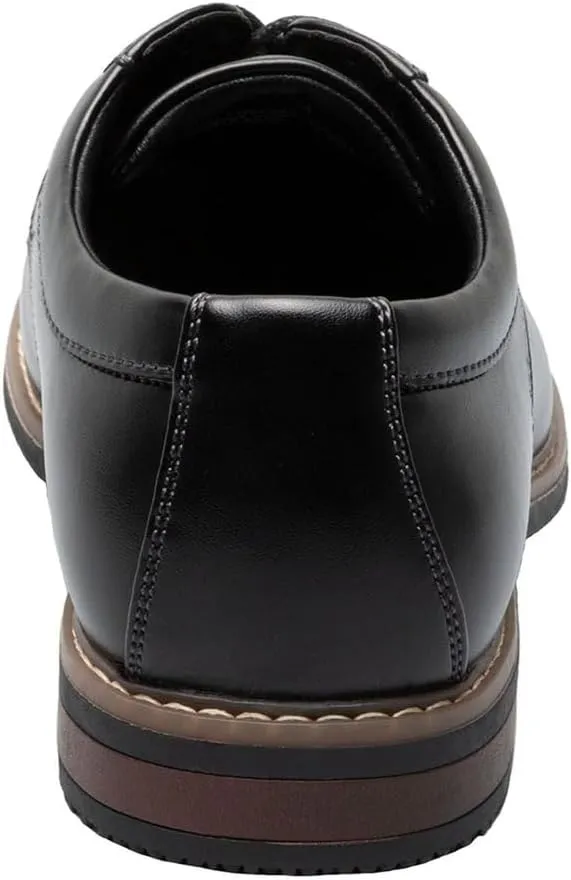 Nunn Bush Men's Carmelo Oxford Classic Modern Formal Plain Toe Lace Up Dress Casual Shoes