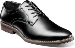 Nunn Bush Men's Carmelo Oxford Classic Modern Formal Plain Toe Lace Up Dress Casual Shoes