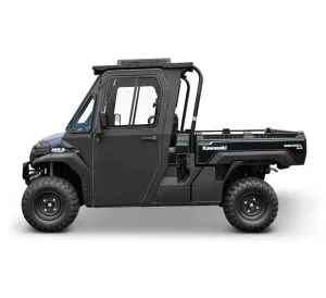OEM Kawasaki Hard Cab Enclosure by Curtis with Roof Top A/C, Mule Pro-DX Power Kit and AS1 Windshield 1ACKAPDXAS1