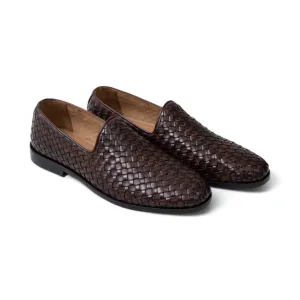 OK- 4007 Woven Round Leather Shoe