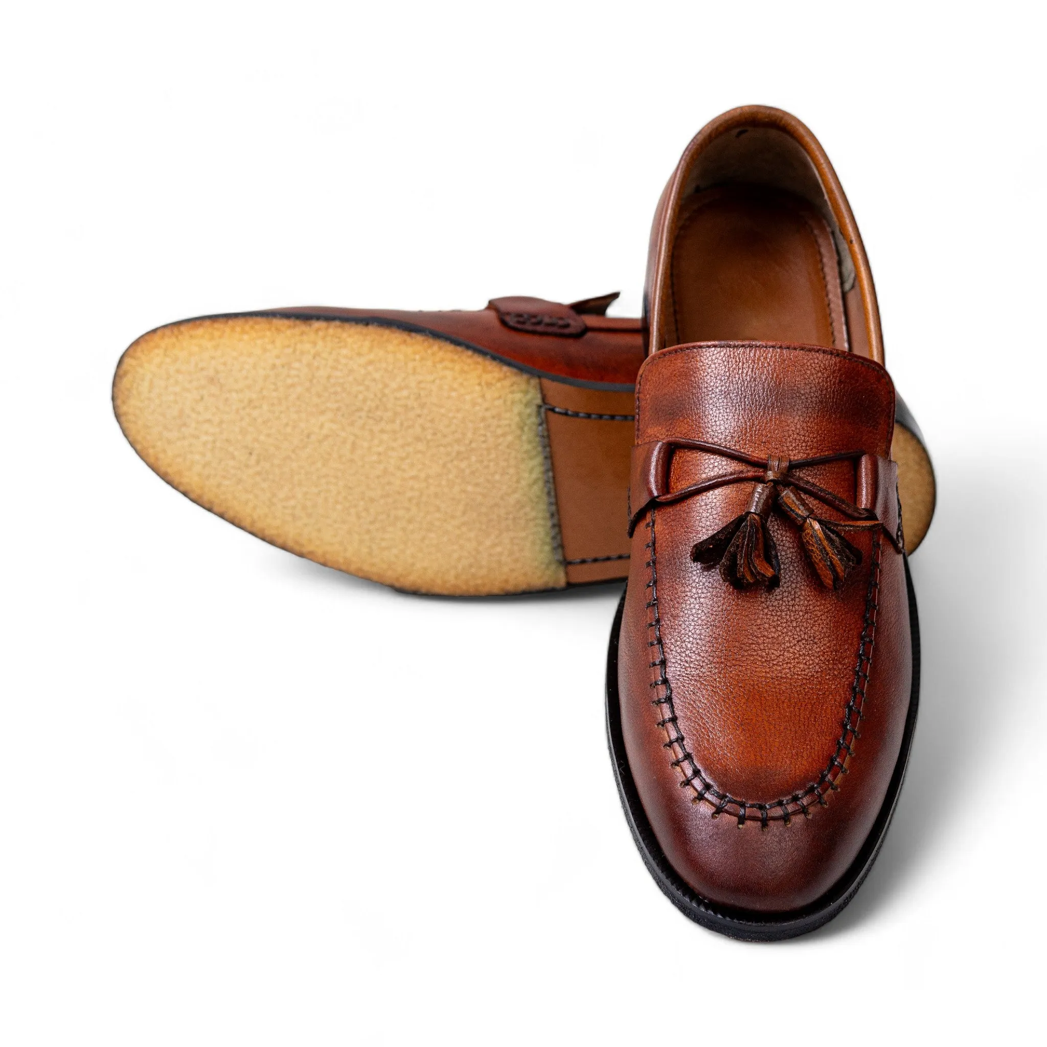 OK-4016 Stitched Tussle Leather Shoe