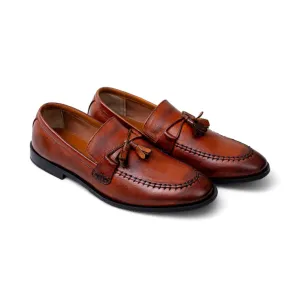 OK-4016 Stitched Tussle Leather Shoe