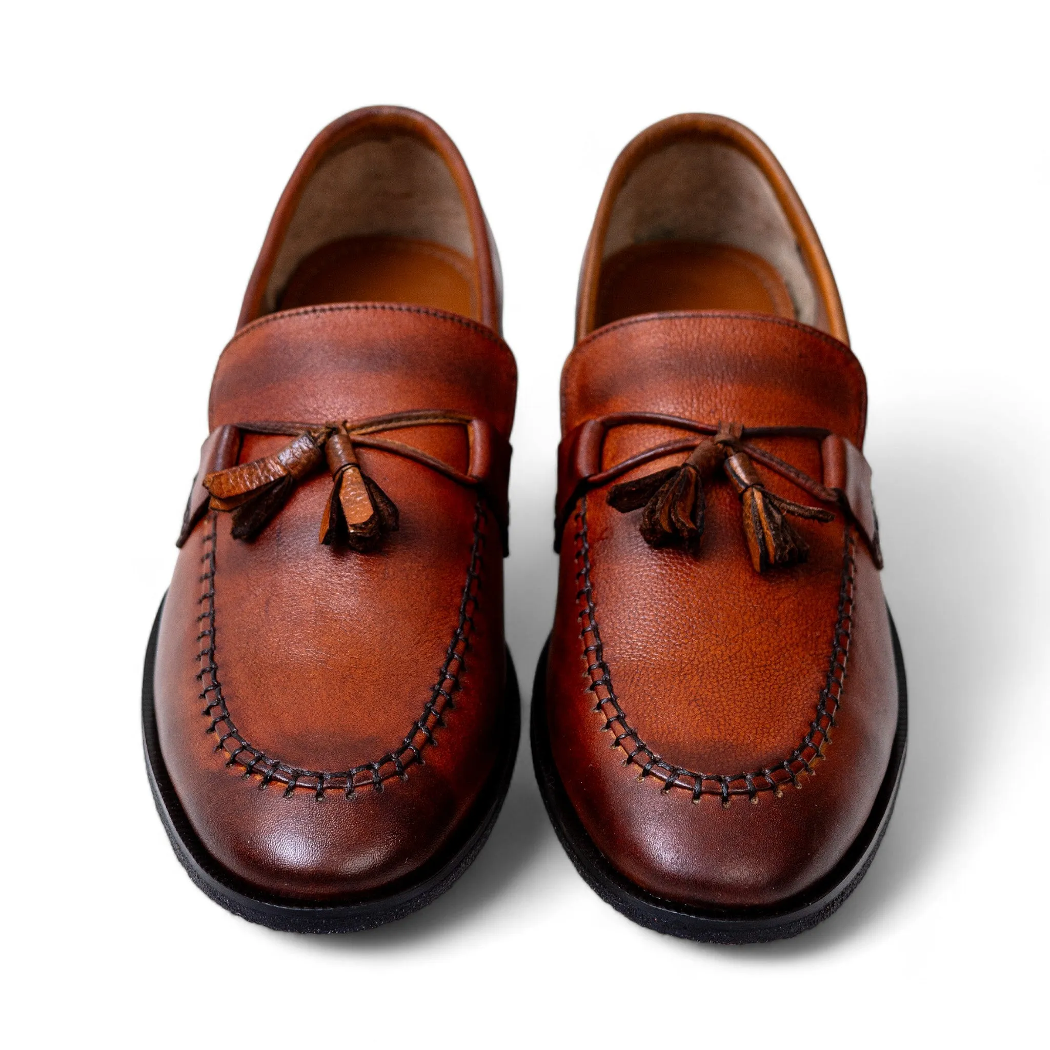 OK-4016 Stitched Tussle Leather Shoe