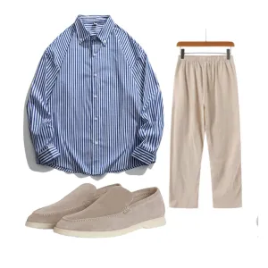 Old Money Style 3 Exclusive Pieces - Italian Version - Shirt   Pants   Loafer
