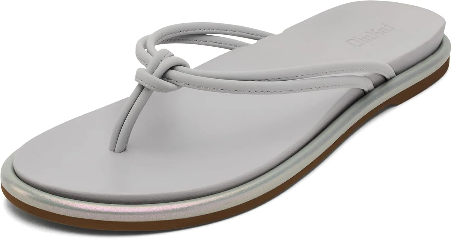 OLUKAI Aka Women's Beach Sandals, Water-Friendly Flip-Flop Slides, All-Day Comfort & Support, Stylish & Vibrant Colors