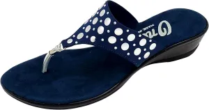ONEX Womens, Mermaid Wedge Sandals Navy 5 M
