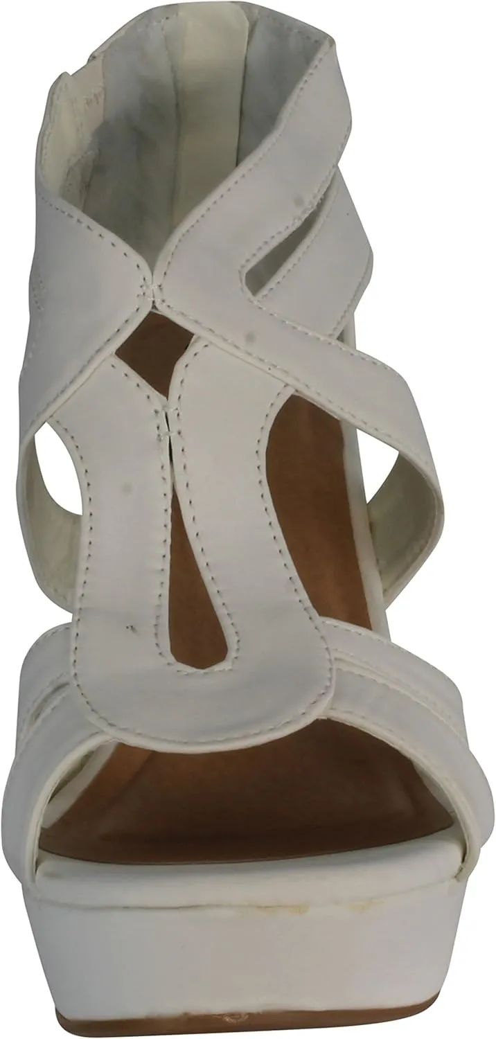 Over The Toe Cross Strap Block Heel Open Toe Dress Sandal