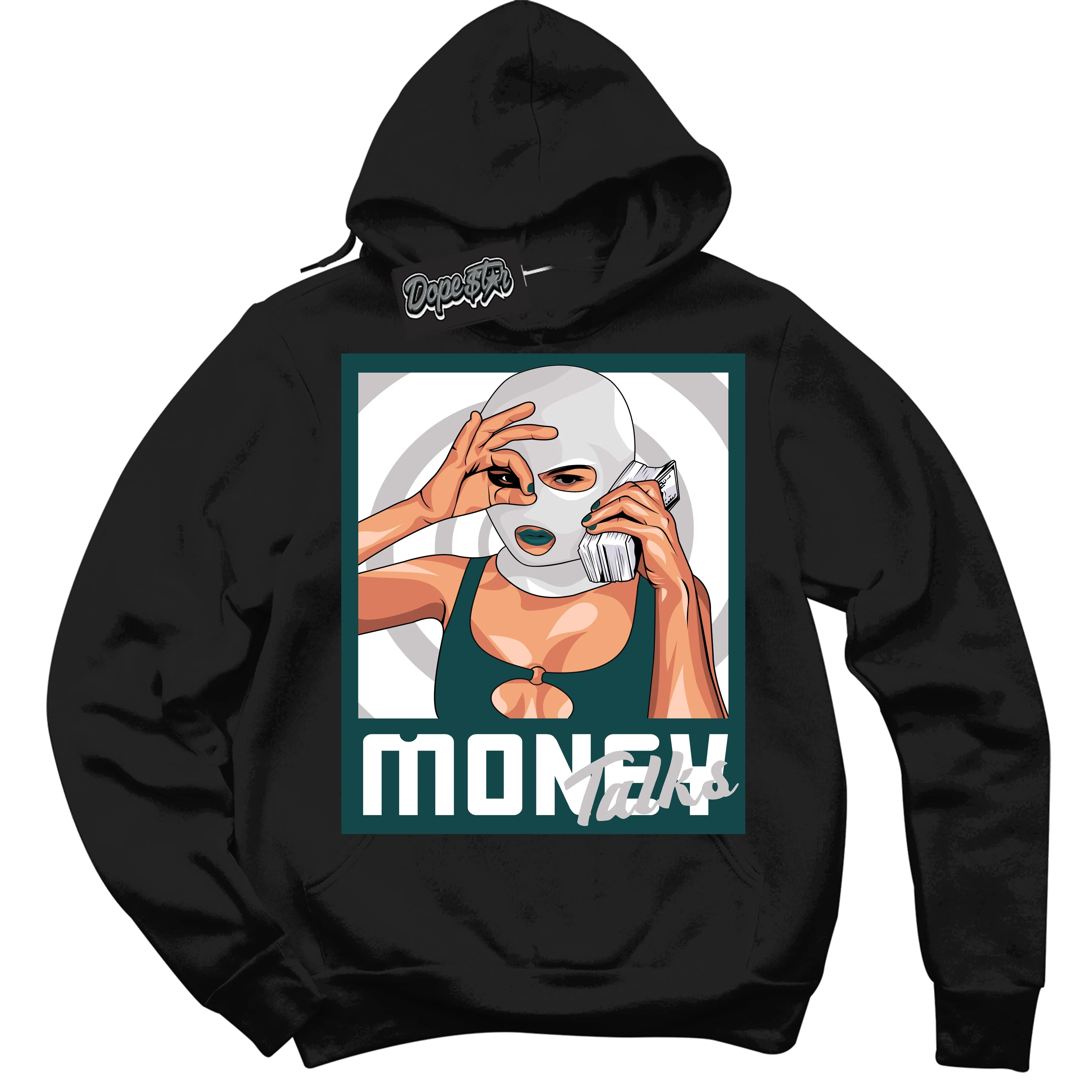 Oxidized Green 1s Sneaker Hoodie Money Talks Graphic