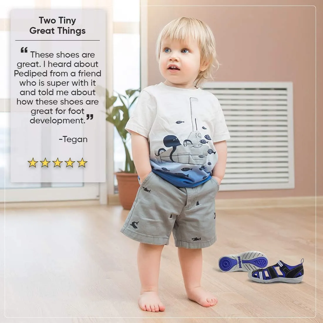 pediped Flex Sahara Sandal (Toddler/Little Kid)