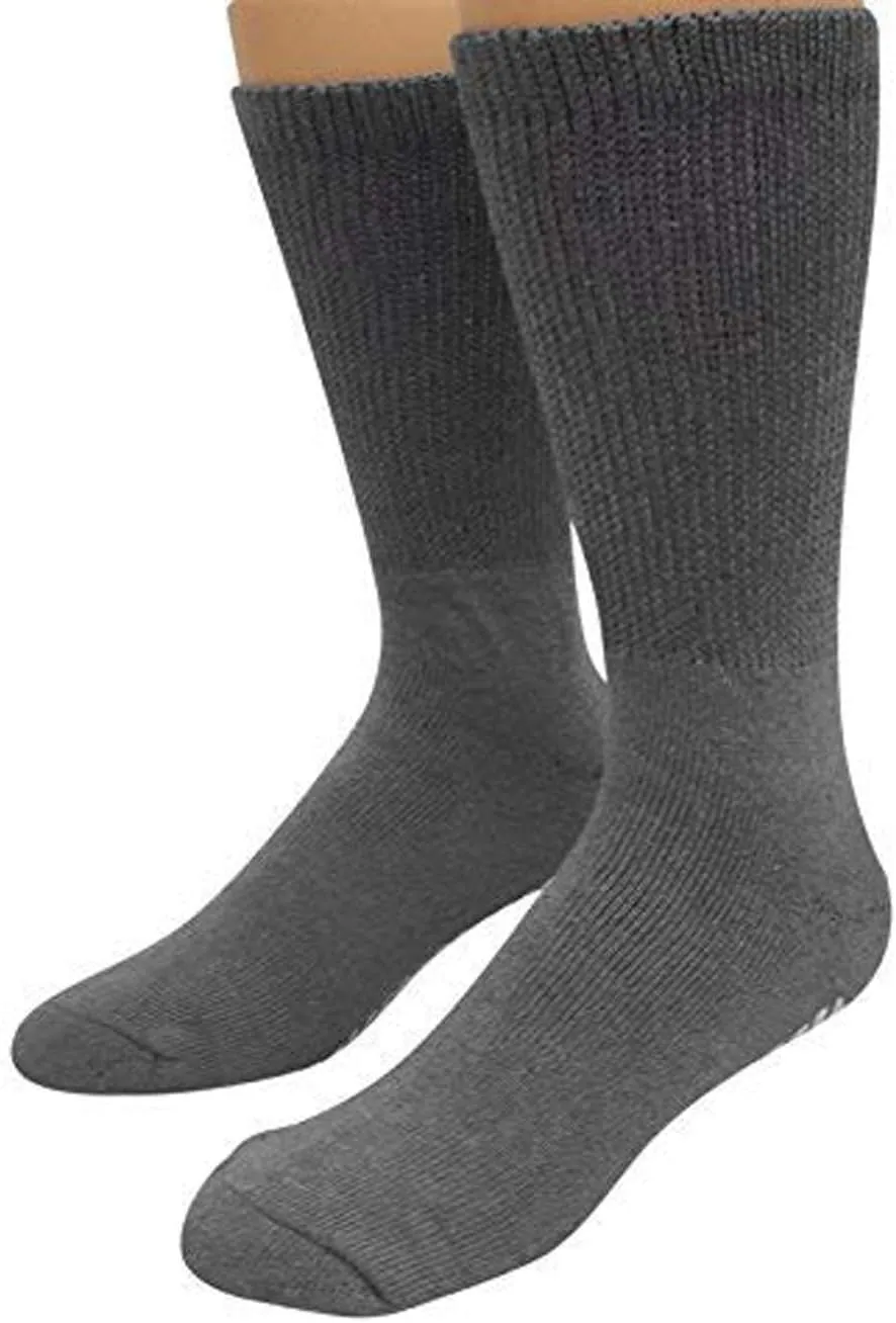 Personal Touch Diabetic Socks Non Skid Hospital Loose Fitting Slipper Socks With Gripper Bottoms 6 Pack Savings Gripper socks