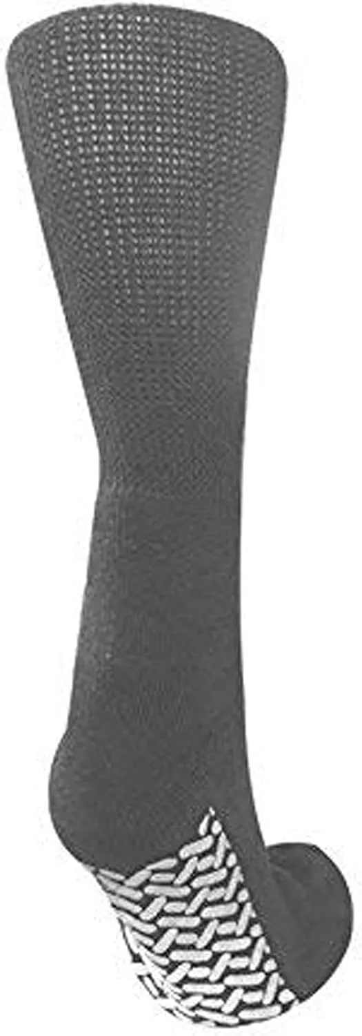Personal Touch Diabetic Socks Non Skid Hospital Loose Fitting Slipper Socks With Gripper Bottoms 6 Pack Savings Gripper socks