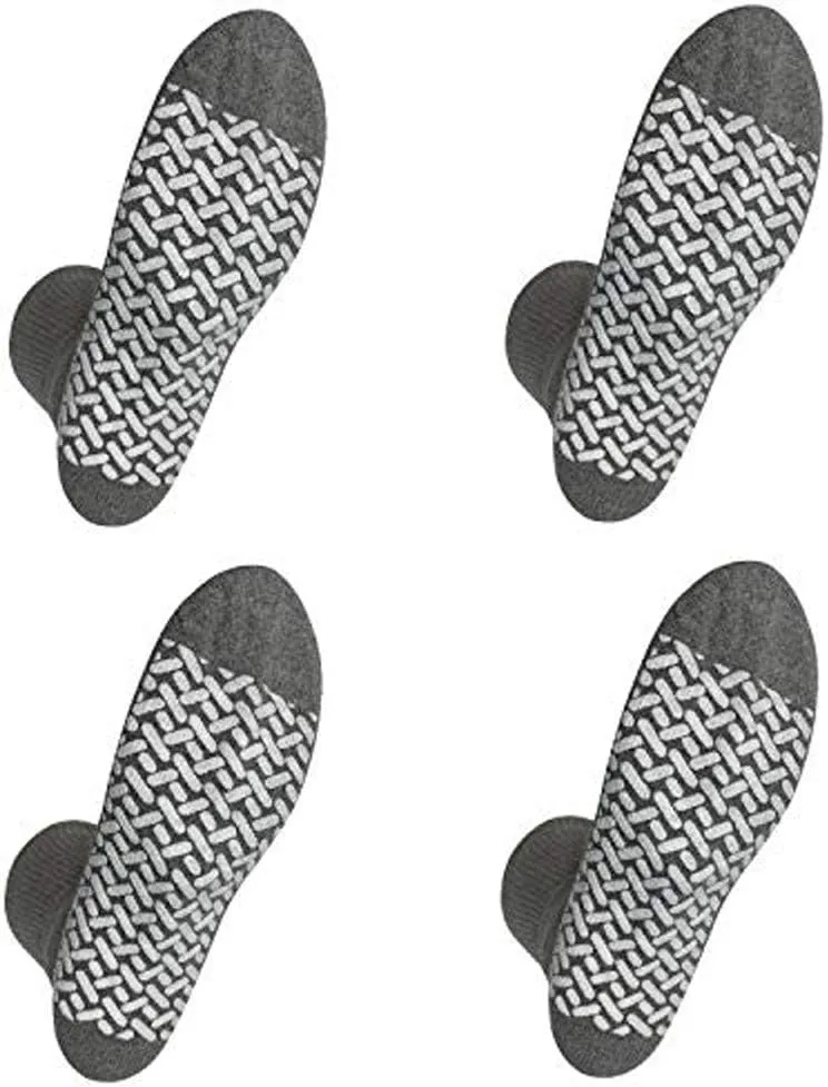 Personal Touch Diabetic Socks Non Skid Hospital Loose Fitting Slipper Socks With Gripper Bottoms 6 Pack Savings Gripper socks