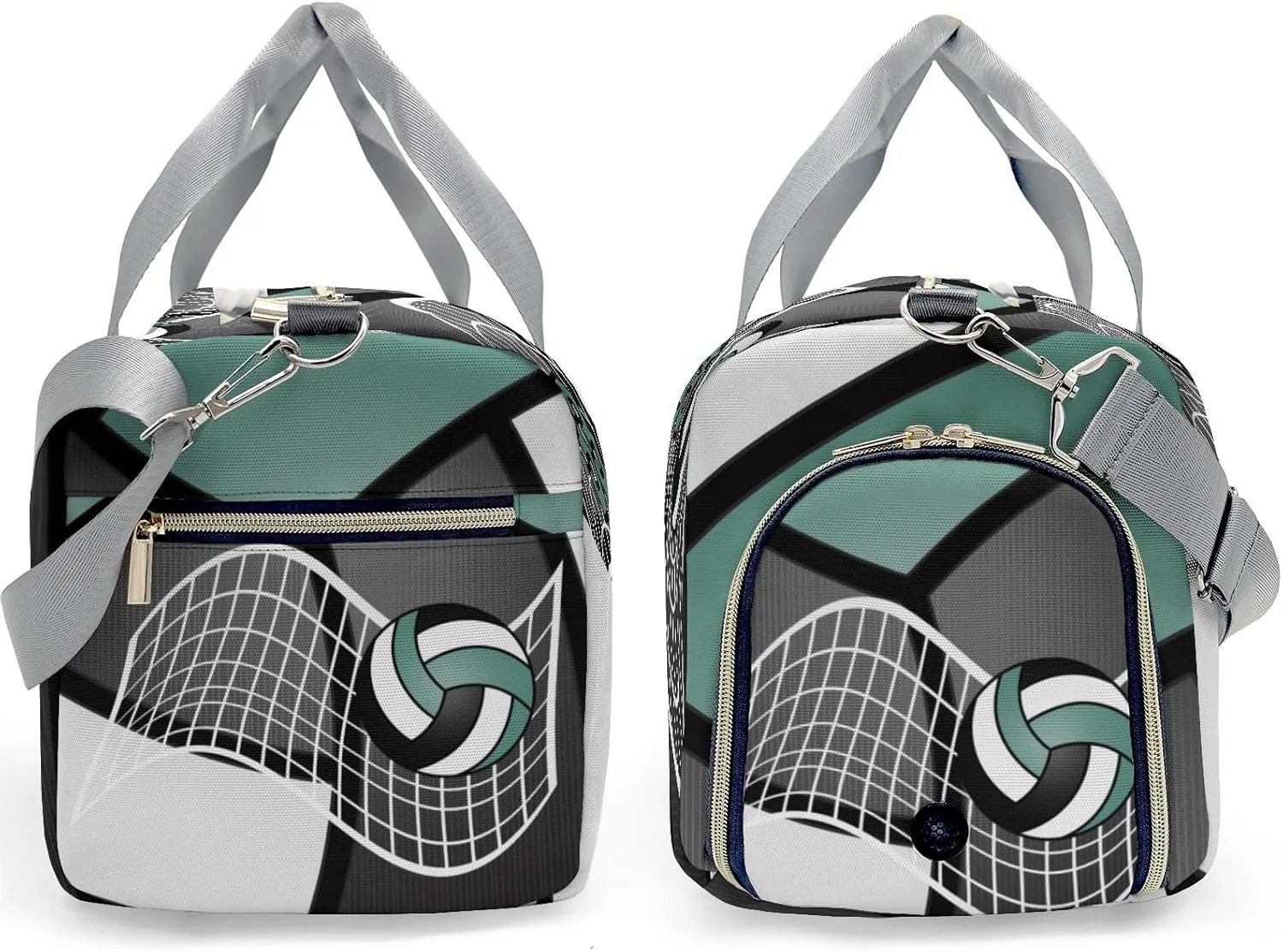 Personalized Volleyball Team Hunter Duffel Bag,Customized Sport Player Travel Bag for Gifts
