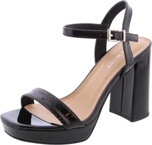 Platform Chunky Heel Open Toe Sandal Ankle Strap