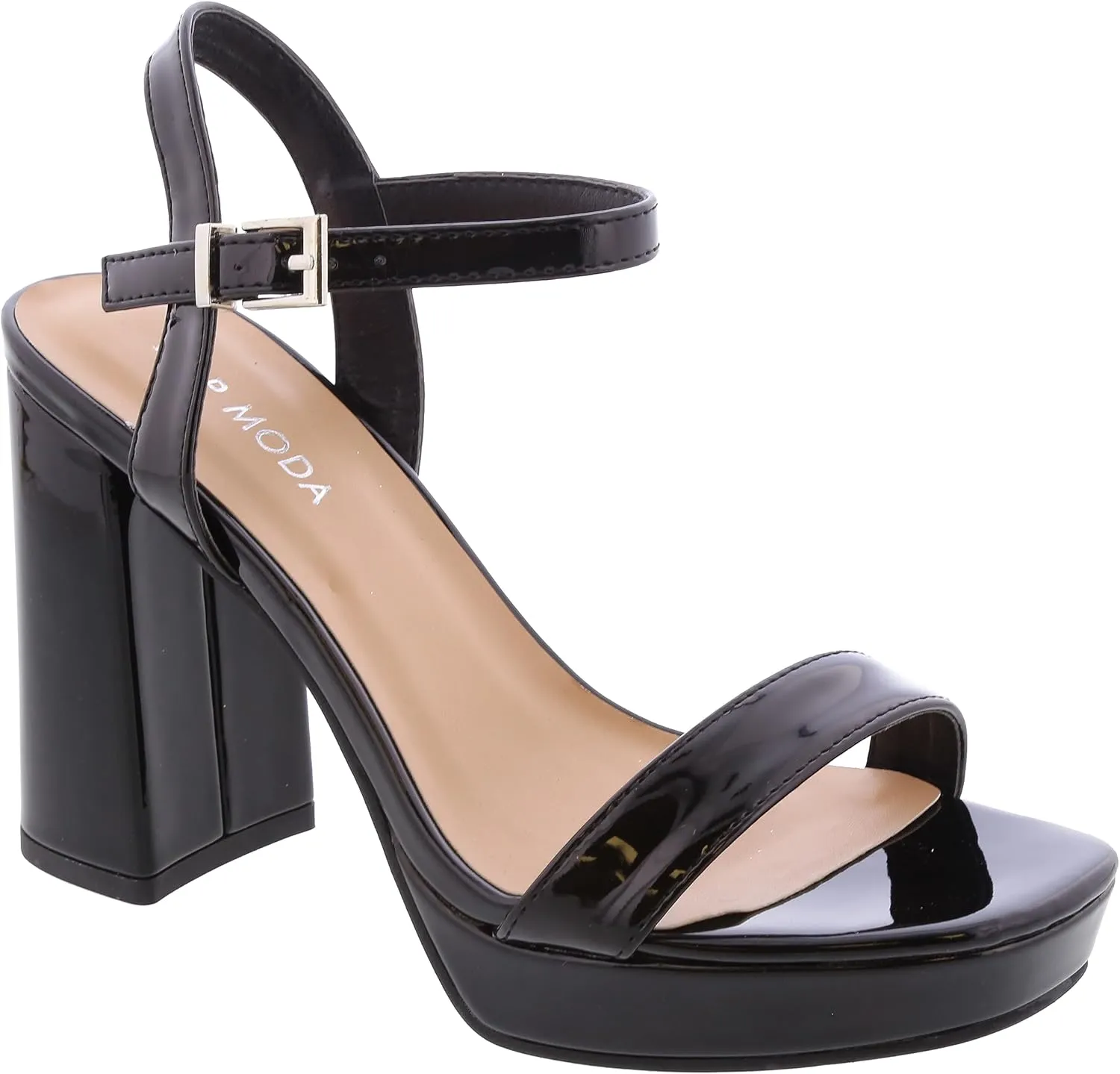 Platform Chunky Heel Open Toe Sandal Ankle Strap