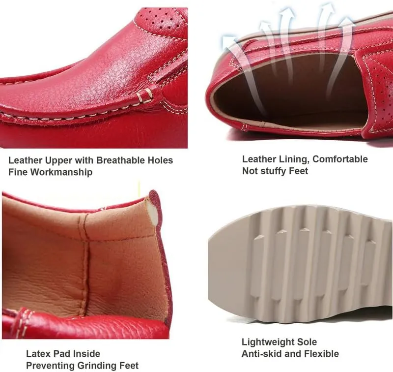 Platform Loafers for Women Wedge Sneaker Slip on Casual Platform Shoes