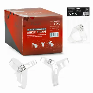 Pleaser Clear Detachable Ankle Straps Large-XL