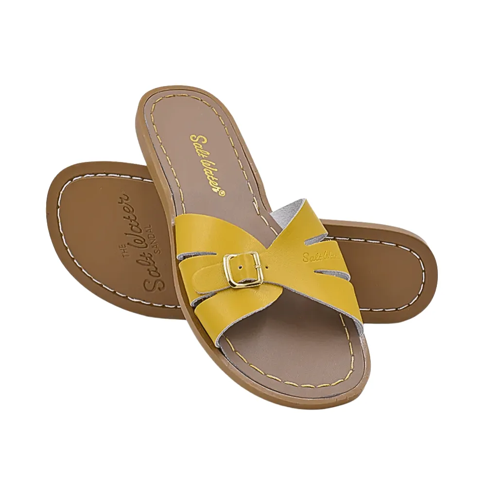 [Pre-order]  Salt Water Classic Slides, Mustard