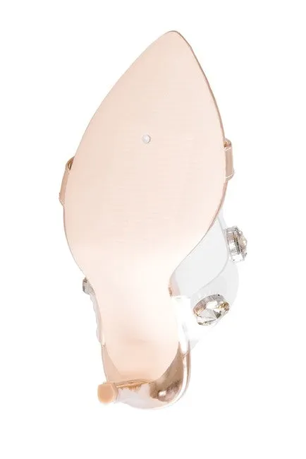 Price-conscious Heel High Lauren Embellished Sandals Jewel Prom Ella Mule Lorraine Best-selling Formal Clear
