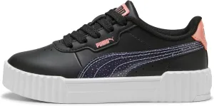 PUMA Carina Sneaker, Black-Lavender Alert-Pink Fruit, 3.5 US Unisex Little Kid