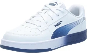 PUMA Caven Sneaker, White-Blazing Blue, 4.5 US Unisex Big Kid
