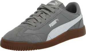 PUMA Unisex-Child Shoes Club 5v5 Sneaker, White Black-Feather Gray, 4 US Big Kid
